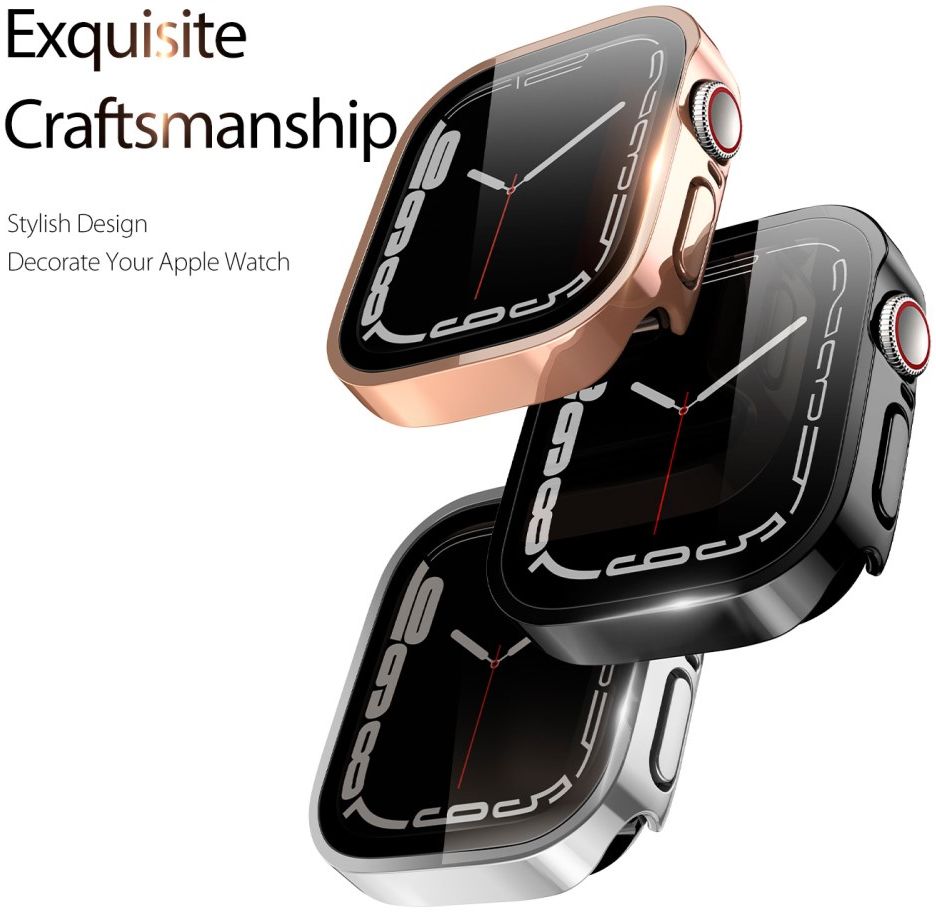 Dux Ducis Hamo - Apple Watch 40MM Hoesje - Full Protect - Zwart afbeelding 6