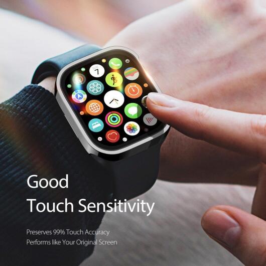 Dux Ducis Hamo - Apple Watch 40MM Hoesje - Full Protect - Zwart afbeelding 4