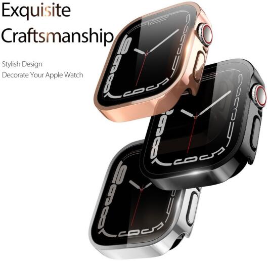 Dux Ducis Hamo - Apple Watch 40MM Hoesje - Full Protect - Zwart afbeelding 6