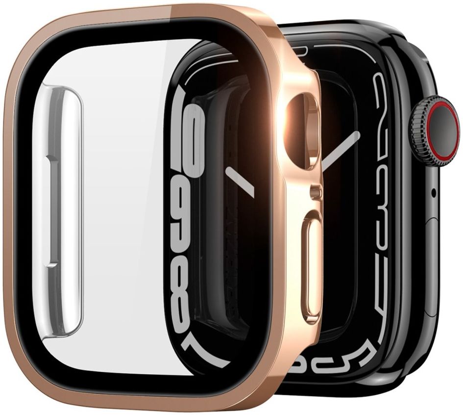 Dux Ducis Hamo Apple Watch 44MM Hoesje Full Protect Roze Goud afbeelding 1