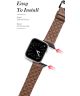 Dux Ducis Enland - Apple Watch Bandje - 1-9/SE 41MM/40MM/38MM - Leer - Oranje