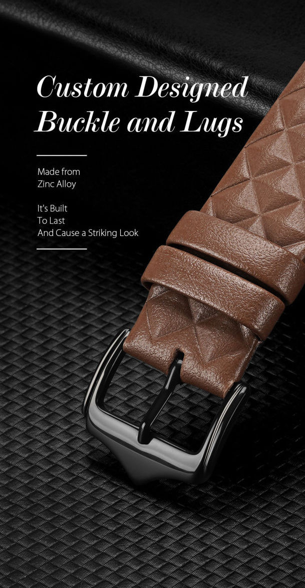 Dux Ducis - Apple Watch Band - 1-10/SE/Ultra - 49/46/45/44/42MM - Leer - Roze afbeelding 5