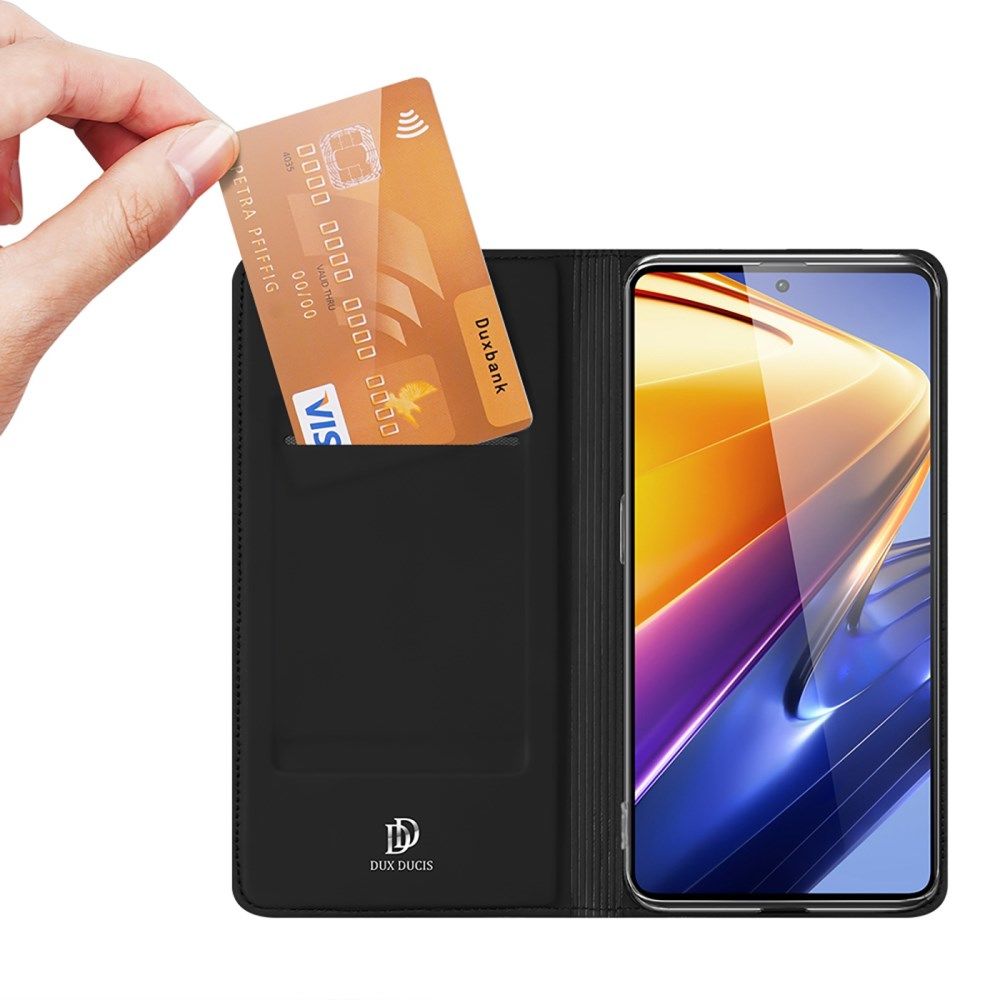 Dux Ducis Skin Pro Series Xiaomi Poco F4 GT Hoesje Portemonnee Zwart afbeelding 2