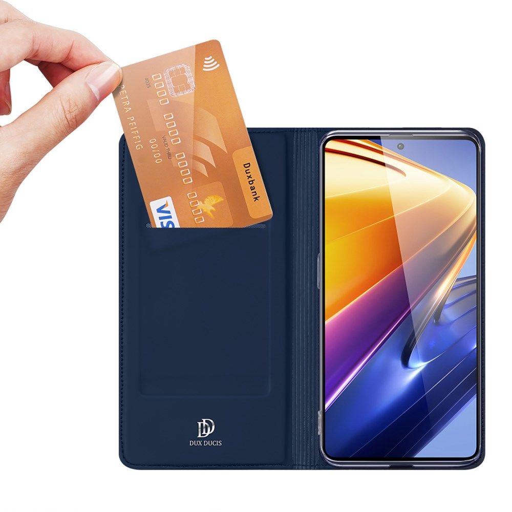 Dux Ducis Skin Pro Series Xiaomi Poco F4 GT Hoesje Portemonnee Blauw afbeelding 2