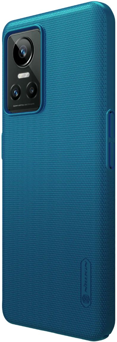 Nillkin Super Frosted Shield Realme GT Neo 3 Hoesje Blauw afbeelding 3