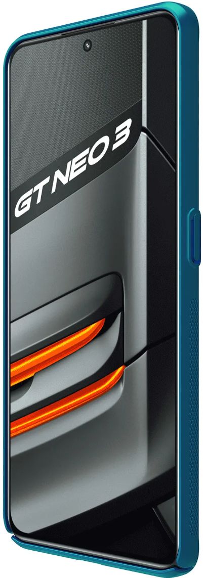 Nillkin Super Frosted Shield Realme GT Neo 3 Hoesje Blauw afbeelding 4