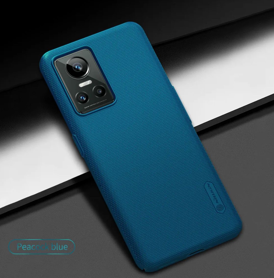 Nillkin Super Frosted Shield Realme GT Neo 3 Hoesje Blauw afbeelding 5