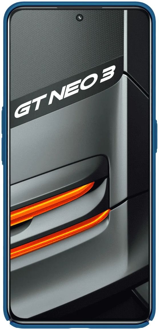 Nillkin Super Frosted Shield Realme GT Neo 3 Hoesje Blauw afbeelding 6