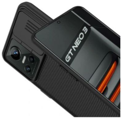 Nillkin CamShield Realme GT Neo 3 Hoesje met Camera Slider Zwart afbeelding 2