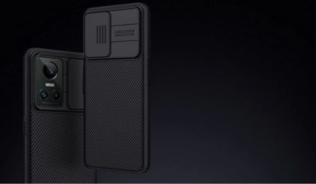 Nillkin CamShield Realme GT Neo 3 Hoesje met Camera Slider Zwart afbeelding 4