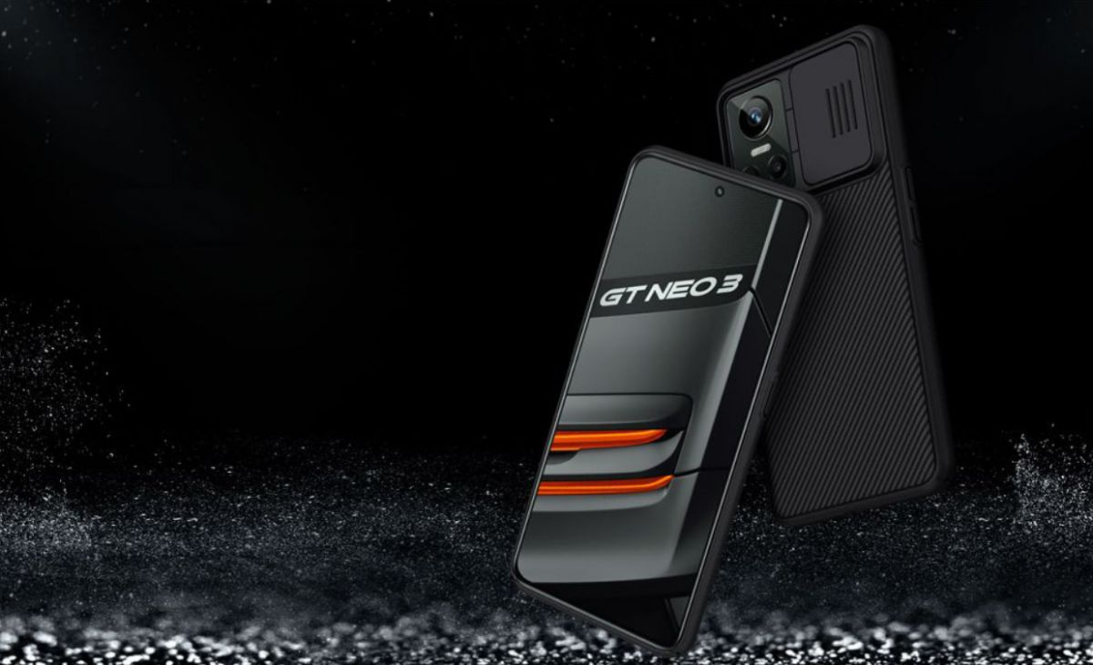 Nillkin CamShield Realme GT Neo 3 Hoesje met Camera Slider Zwart afbeelding 6