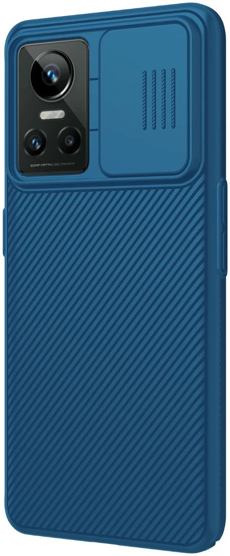 Nillkin CamShield Realme GT Neo 3 Hoesje met Camera Slider Blauw afbeelding 2