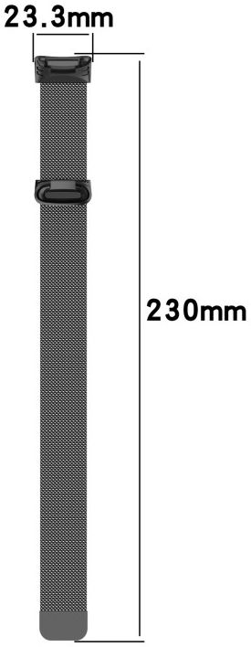 Fitbit Charge 5 Bandje Milanese Staal met Magneetsluiting Zilver afbeelding 7