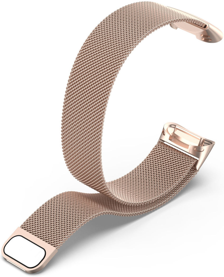 Fitbit Charge 5 Bandje Milanese Staal met Magneetsluiting Goud afbeelding 2