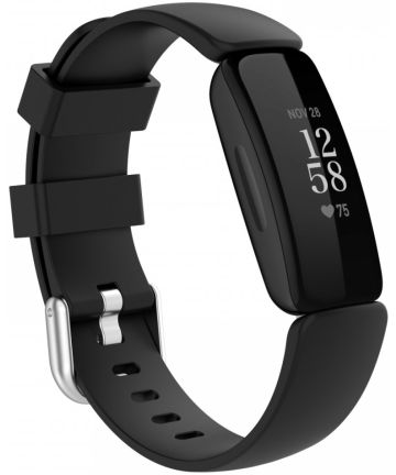 Fitbit Ace 3 / Inspire 2 Bandje Siliconen met Gespsluiting Zwart Bandjes