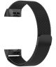 Fitbit Charge 4 / Charge 3 Bandje Milanese Staal Magnetisch Zwart