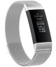 Fitbit Charge 4 / Charge 3 Bandje Milanese Staal Magnetisch Zilver