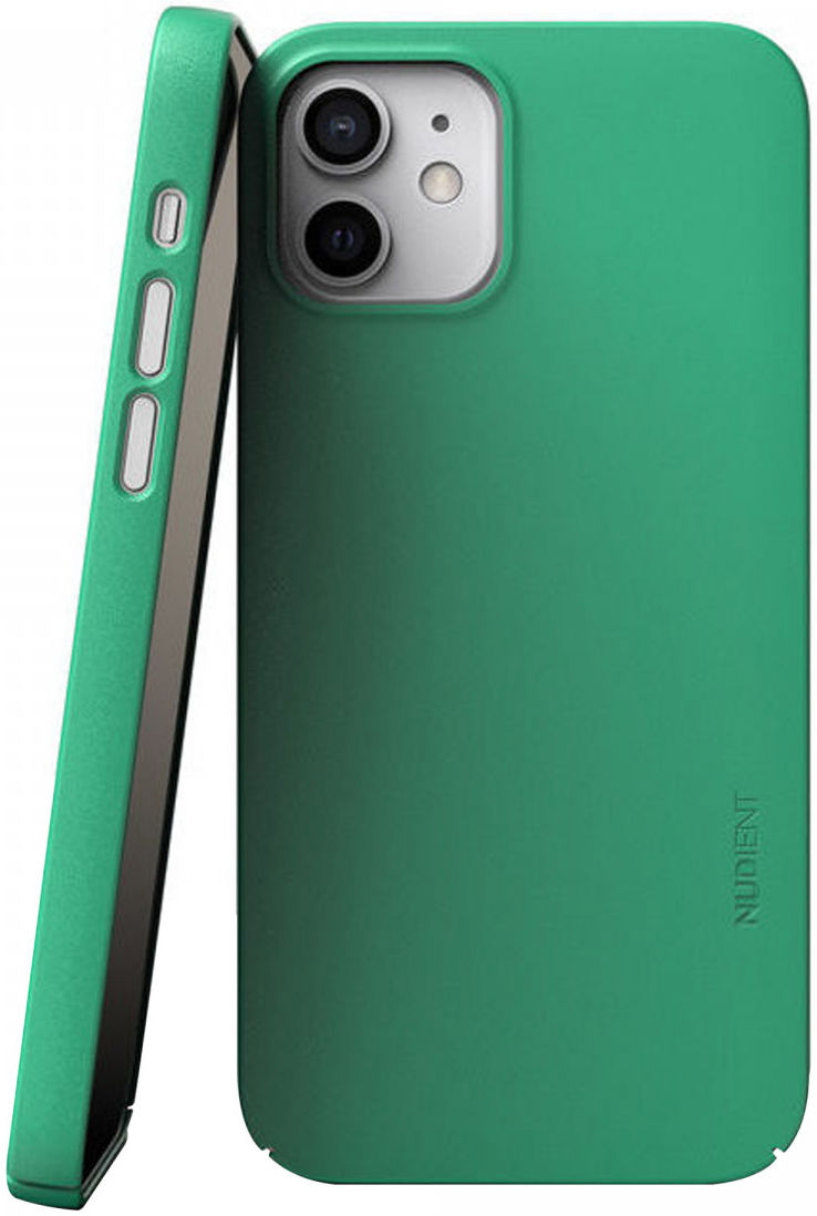Nudient Thin Case V3 Apple iPhone 12 / 12 Pro Hoesje met MagSafe Groen afbeelding 1