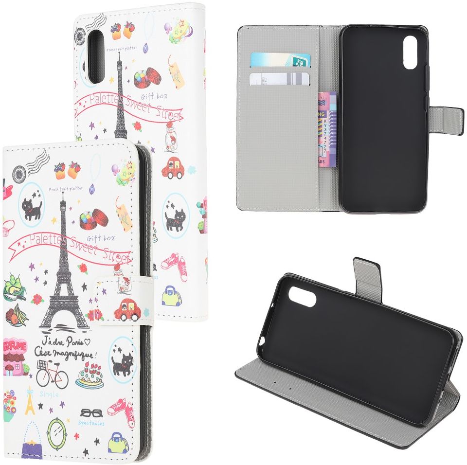 Samsung Galaxy M02 Hoesje Portemonnee Book Case Eiffeltoren Print afbeelding 6
