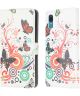 Samsung Galaxy M02 Hoesje Portemonnee Book Case Butterfly Print