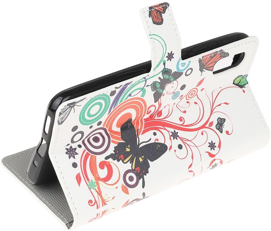 Samsung Galaxy M02 Hoesje Portemonnee Book Case Butterfly Print afbeelding 4