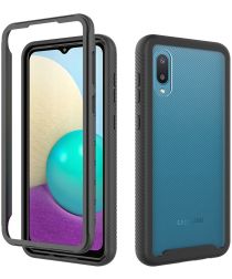 Samsung Galaxy M02 Hoesje Full Protect 360° Cover Hybride Zwart