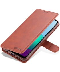 AZNS Samsung Galaxy M02 Hoesje Wallet Book Case Kunstleer Bruin