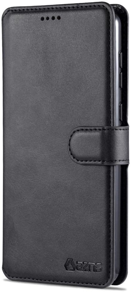 AZNS Samsung Galaxy M02 Hoesje Wallet Book Case Kunstleer Zwart afbeelding 3