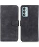 KHAZNEH Samsung Galaxy M23 Hoesje Retro Wallet Book Case Zwart