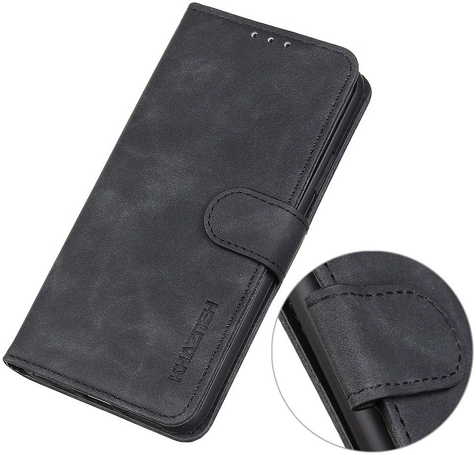 KHAZNEH Samsung Galaxy M23 Hoesje Retro Wallet Book Case Zwart afbeelding 5