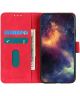 KHAZNEH Samsung Galaxy M23 Hoesje Retro Wallet Book Case Rood