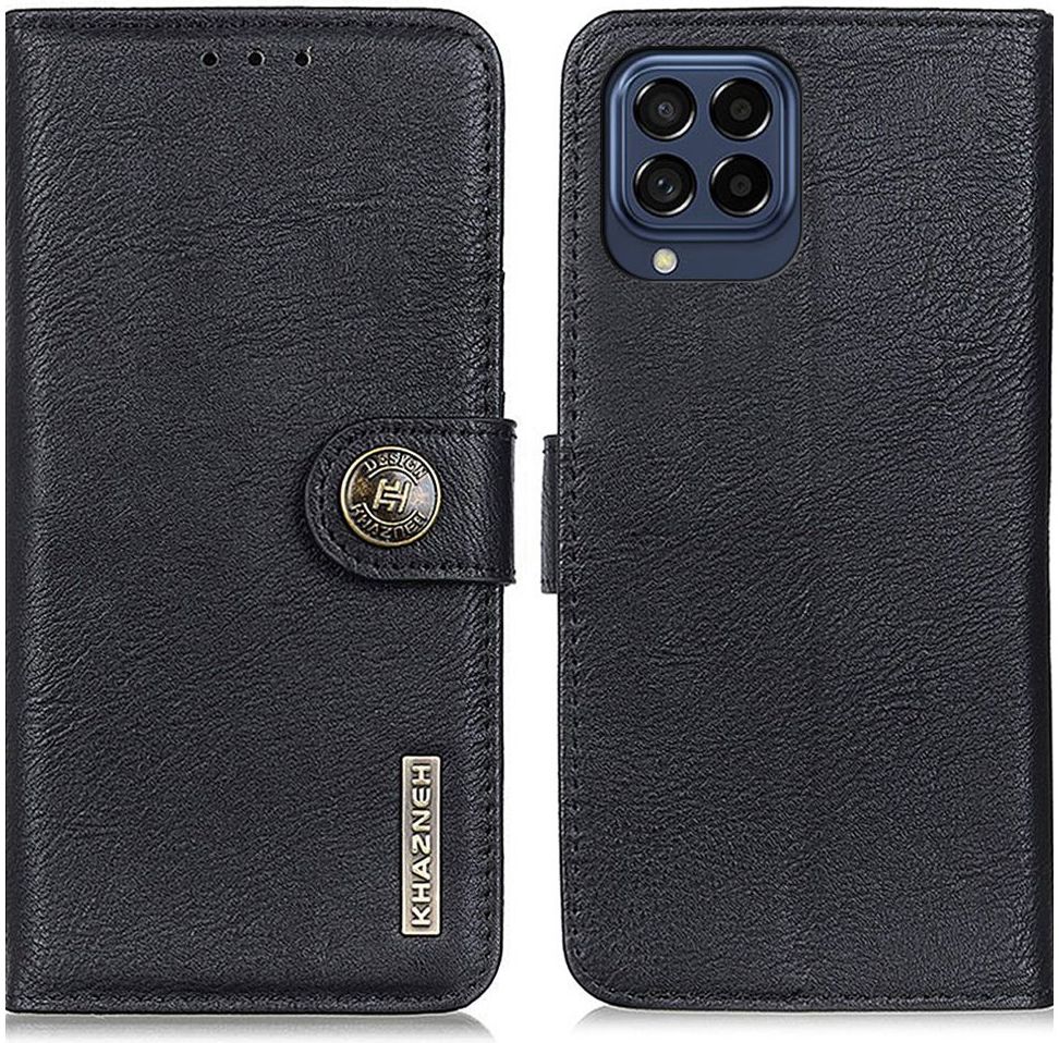 KHAZNEH Samsung Galaxy M53 Hoesje Portemonnee Book Case Zwart afbeelding 2