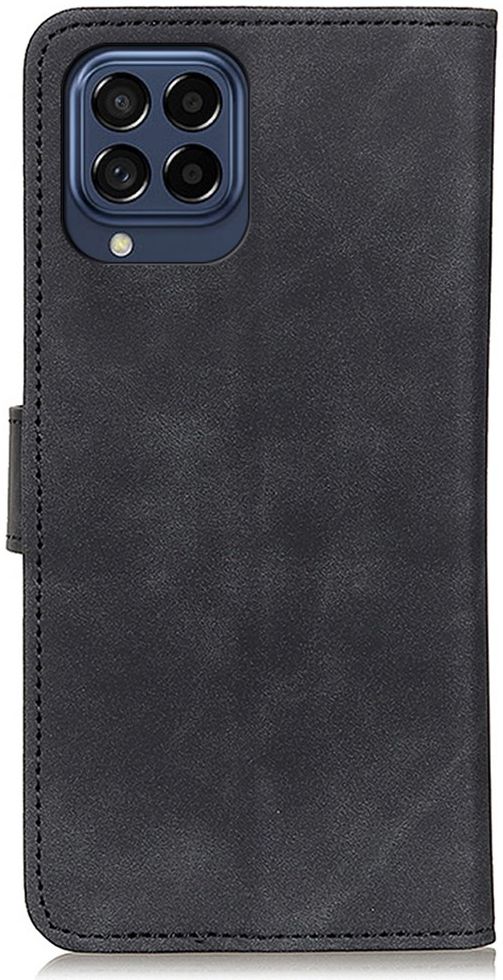 KHAZNEH Samsung Galaxy M53 Hoesje Retro Wallet Book Case Zwart afbeelding 2
