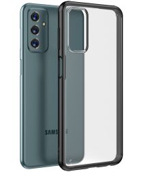 Samsung Galaxy M23 Hoesje Armor Back Cover Transparant Zwart