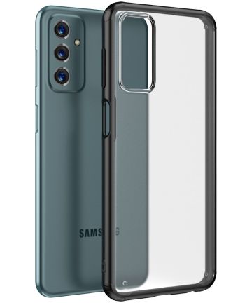 Samsung Galaxy M23 Hoesje Armor Back Cover Transparant Zwart Hoesjes
