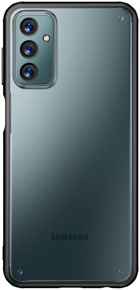 Samsung Galaxy M23 Hoesje Armor Back Cover Transparant Zwart afbeelding 2