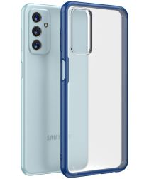 Samsung Galaxy M23 Hoesje Armor Back Cover Transparant Blauw