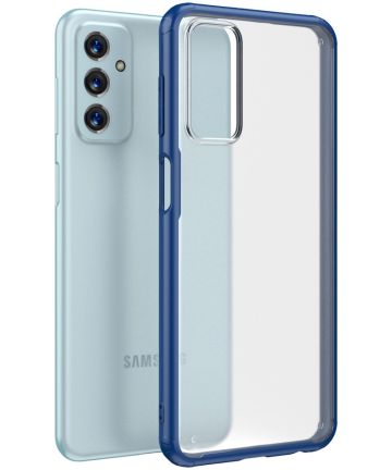 Samsung Galaxy M23 Hoesje Armor Back Cover Transparant Blauw Hoesjes