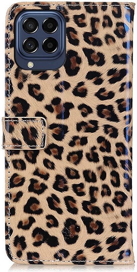 Samsung Galaxy M53 Hoesje Portemonnee Book Case Luipaard Print afbeelding 8