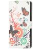 Samsung Galaxy M53 Hoesje Portemonnee Book Case Vlinder Print