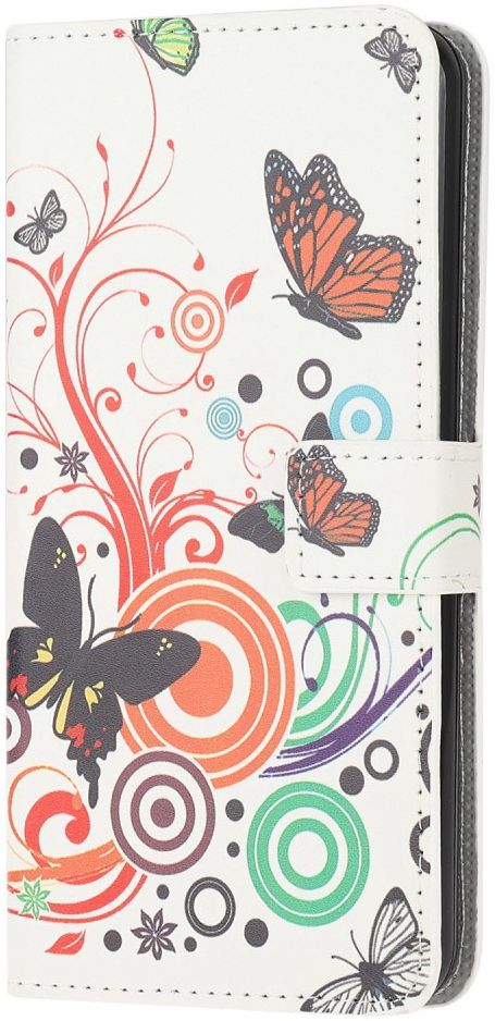 Samsung Galaxy M53 Hoesje Portemonnee Book Case Vlinder Print afbeelding 1