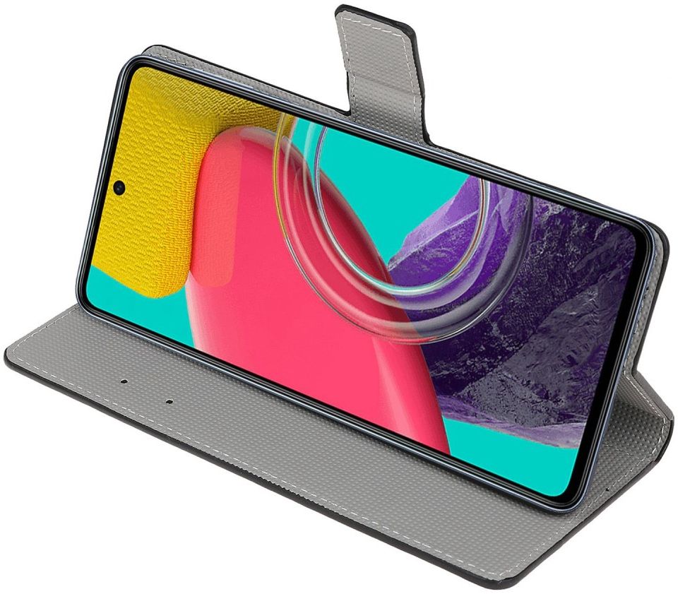 Samsung Galaxy M53 Hoesje Portemonnee Book Case Vlinder Print afbeelding 4