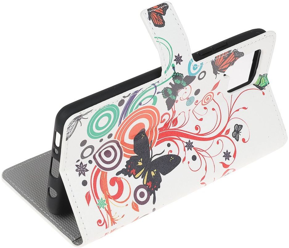 Samsung Galaxy M53 Hoesje Portemonnee Book Case Vlinder Print afbeelding 5
