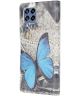 Samsung Galaxy M53 Hoesje Portemonnee Book Case Butterfly Print