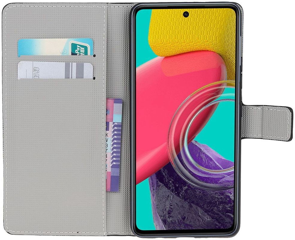 Samsung Galaxy M53 Hoesje Portemonnee Book Case Butterfly Print afbeelding 2