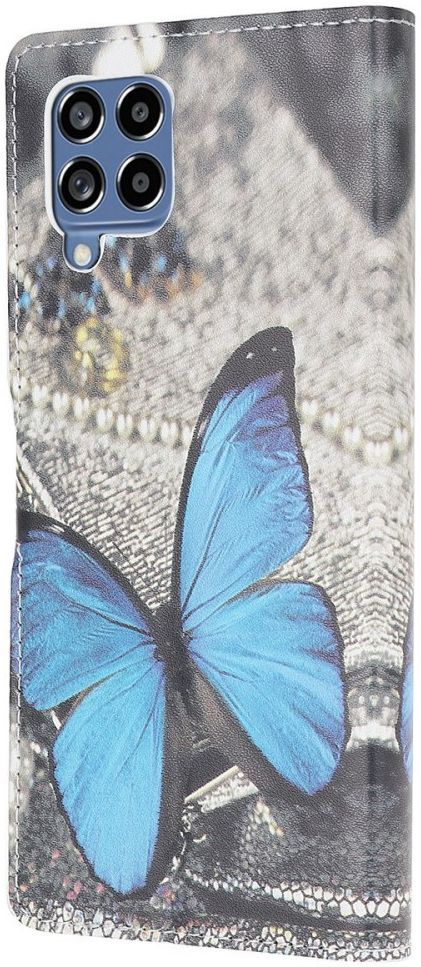 Samsung Galaxy M53 Hoesje Portemonnee Book Case Butterfly Print afbeelding 6