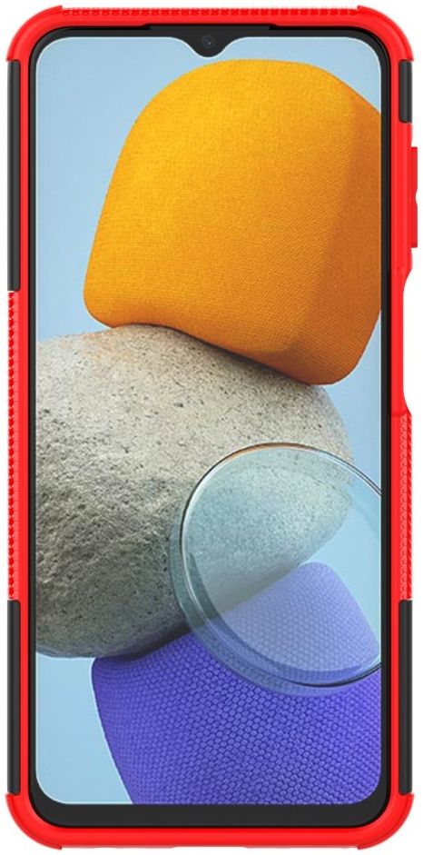 Samsung Galaxy M23 Hoesje Hybride Back Cover met Kickstand Rood afbeelding 8