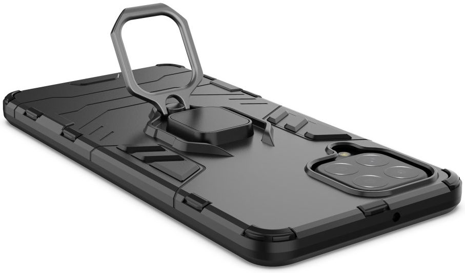 Samsung Galaxy M53 Hoesje Hybride Kickstand Back Cover Zwart afbeelding 7