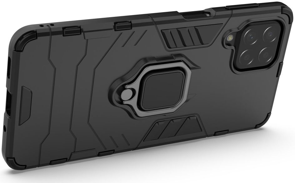 Samsung Galaxy M53 Hoesje Hybride Kickstand Back Cover Zwart afbeelding 8