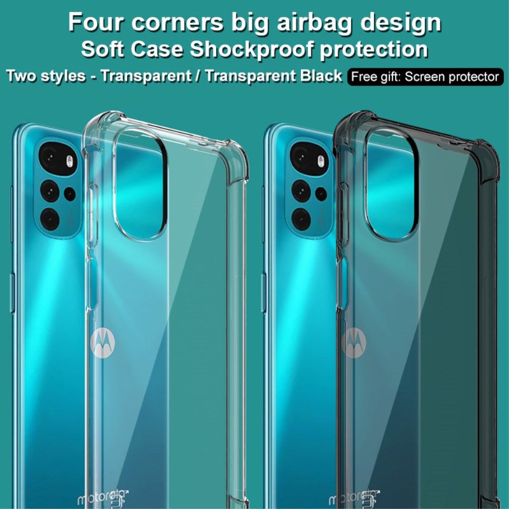 IMAK UX-5 Motorola Moto G22 Hoesje Flexibel TPU Transparant afbeelding 4